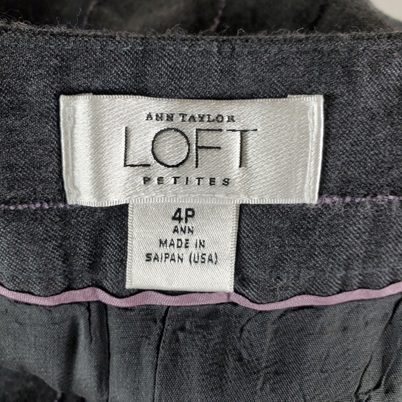 Loft Ann Taylor Womens Pants Petite Sz 4P Wool - Picture 3 of 4
